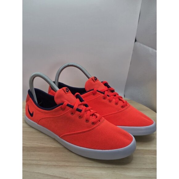 Nike Mini Sneaker Lace Casual Sneakers, #724747-641, Solar/Navy, Womens Size 7.5 - Picture 7 of 9